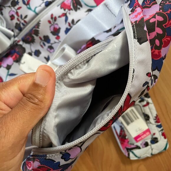 Vera Bradley Water Repellent ECO Hipster Crossbody & Matching Wallet Key Chain - Picture 7 of 11